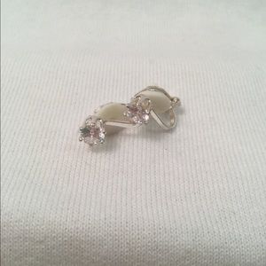 Cubic Zirconia Clip Earrings
